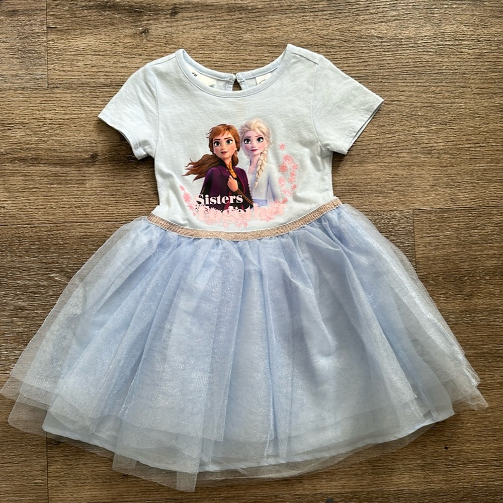 H&M Kids Casual Dress - Light Blue and White